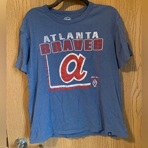 47 Atlanta Braves Blue Red Tee